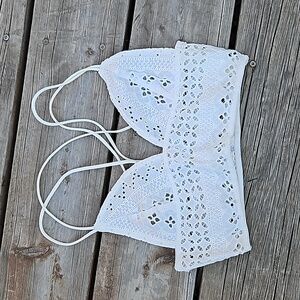 White Crochet Styled Bra